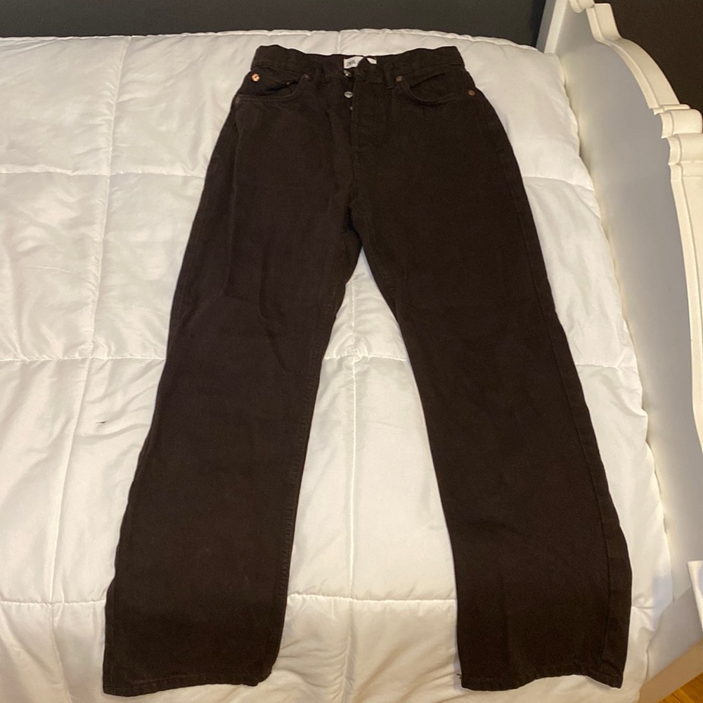 Brown Zara high waisted jeans 🤎